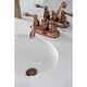 preview thumbnail 4 of 5, Restoration Two-Handle 3-Hole Deck Mount 4 in. Centerset Bathroom Faucet in Antique Copper