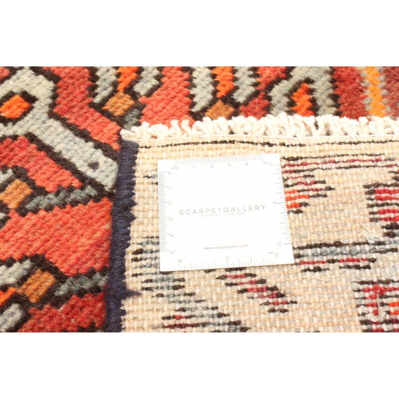 ECARPETGALLERY Hand-knotted Antalya Vintage Red Wool Rug - 3'3 x 7'7