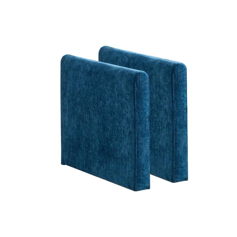 Cloud Sofa Armrests only, Modern Sectional Couch, for Living Room Bedroom, Comfy Double Layer Upholstered Seat Cushion - Blue