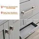 preview thumbnail 12 of 10, Prismosaic 84 in. Lunar Gray Vanity with Countertop & Splash, Double Sinks