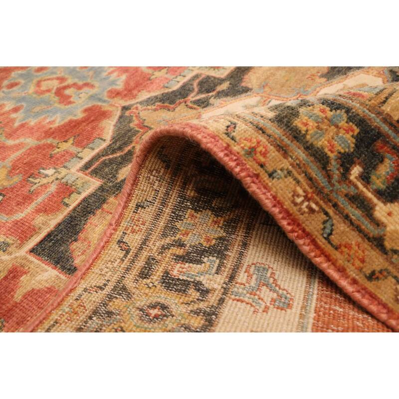 ECARPETGALLERY Hand-knotted Jules Sultane Red Wool Rug - 4'1 x 6'0