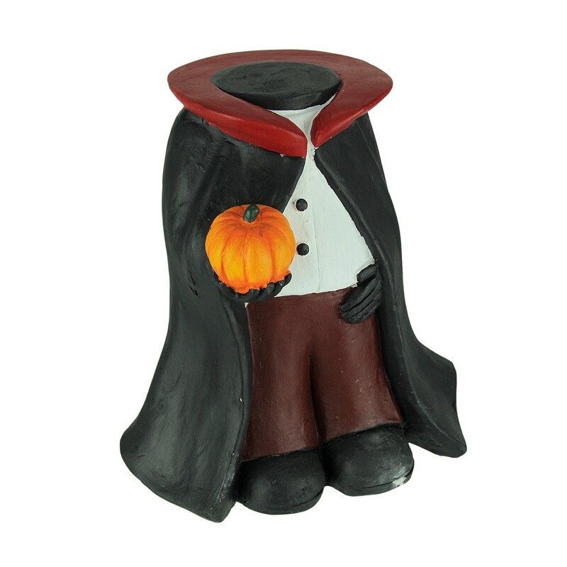 Shop Pumpkin Head Vampire Halloween Jack O Lantern Statue Stand Overstock 23045803