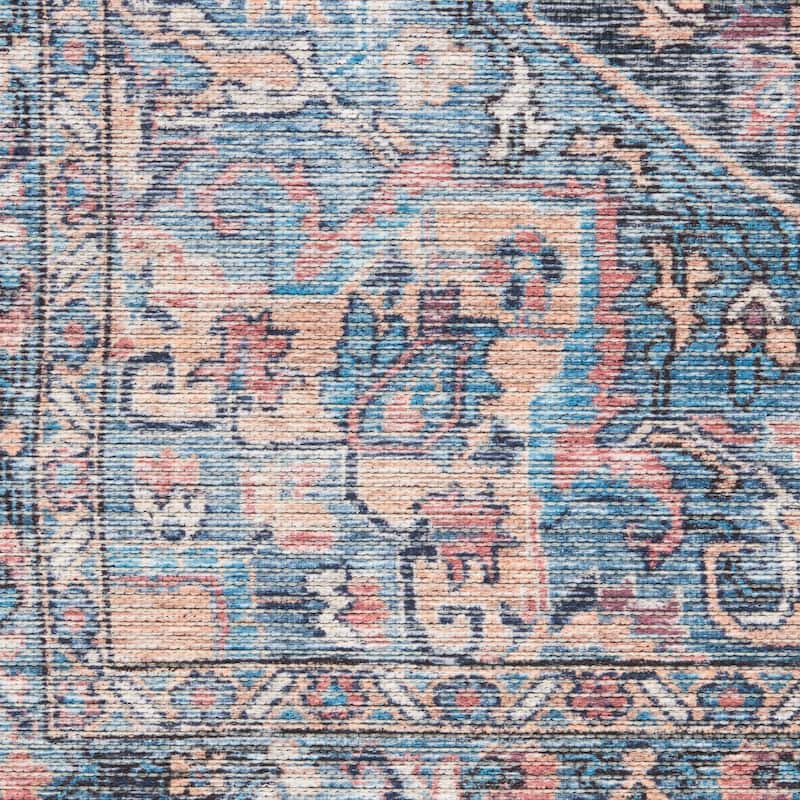 New Concept Washables Persian Boho Machine Washable Area Rug