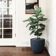 preview thumbnail 70 of 111, Tapered Round MgO Planter, Indoor and Outdoor LARGE - Grey