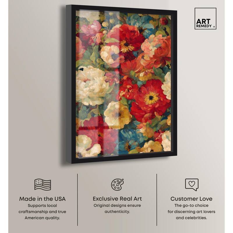 Garden Tapestries II Shadowbox by Art Remedy