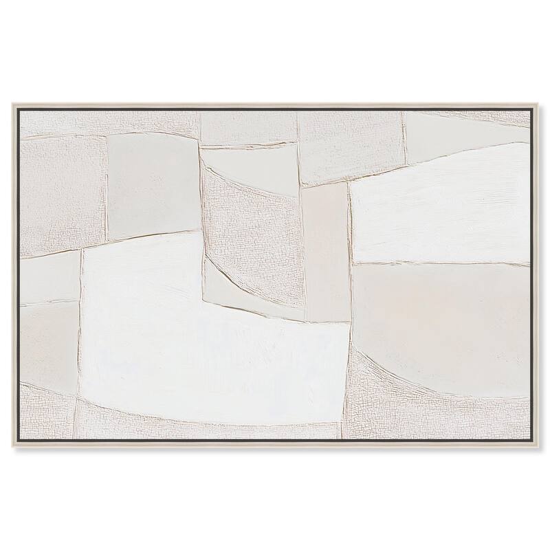Veiled Calm Canvas by Art Remedy - Silver - 54" x 36"