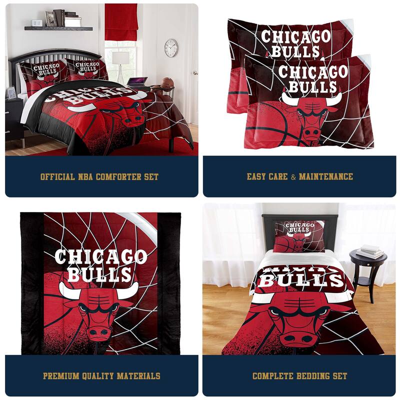 NBA Chicago Bulls Officially Licenced Comforter & Sham set