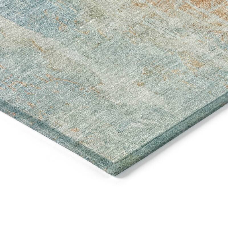 Machine Washable Indoor/ Outdoor Vintage Ombre Chantille Rug