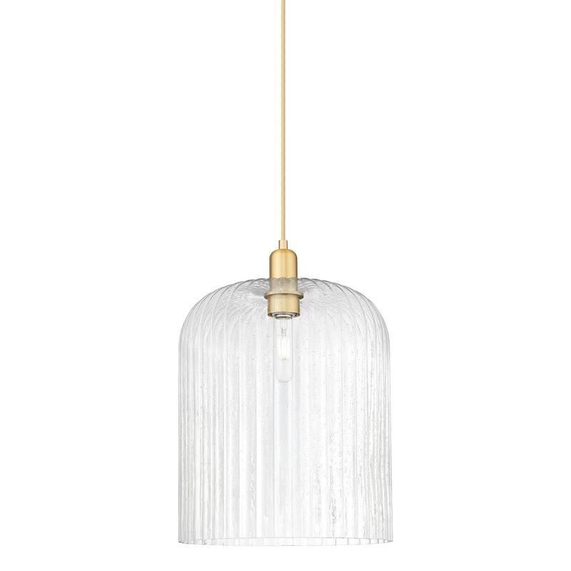 Innovations Lighting 716-1P-18-12 Bridal Veil Pendant Bridal Veil 12" - Satin Gold / Seedy