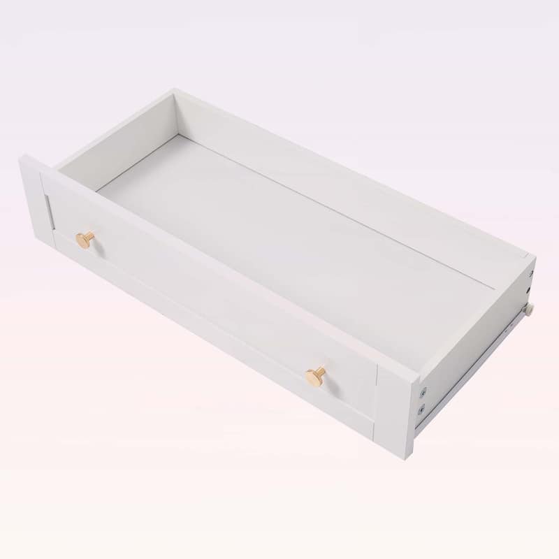 Modern High Freestanding Tall Bathroom Cabinet with 2 Adjustable Shelves,3 Drawers