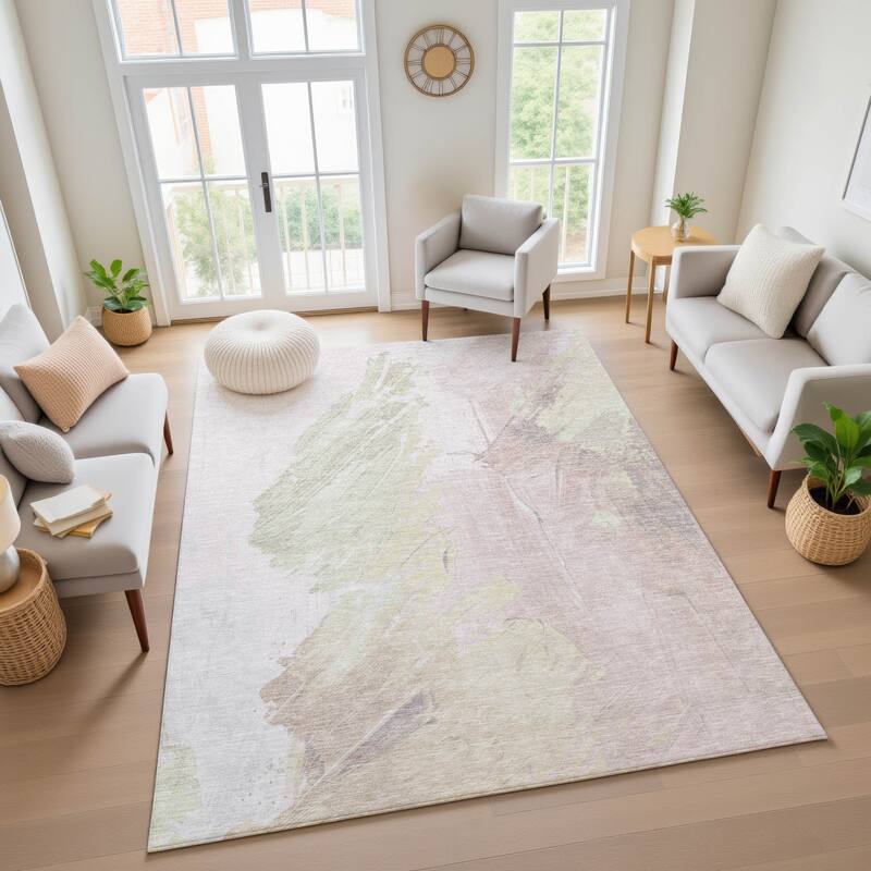 Premium Washable Super Soft Modern Brushstrokes Mayfield Rug