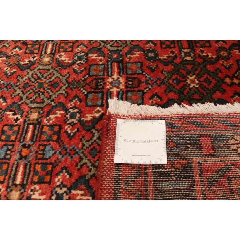 ECARPETGALLERY Hand-knotted Andelz Red Wool Rug - 3'6 x 10'1