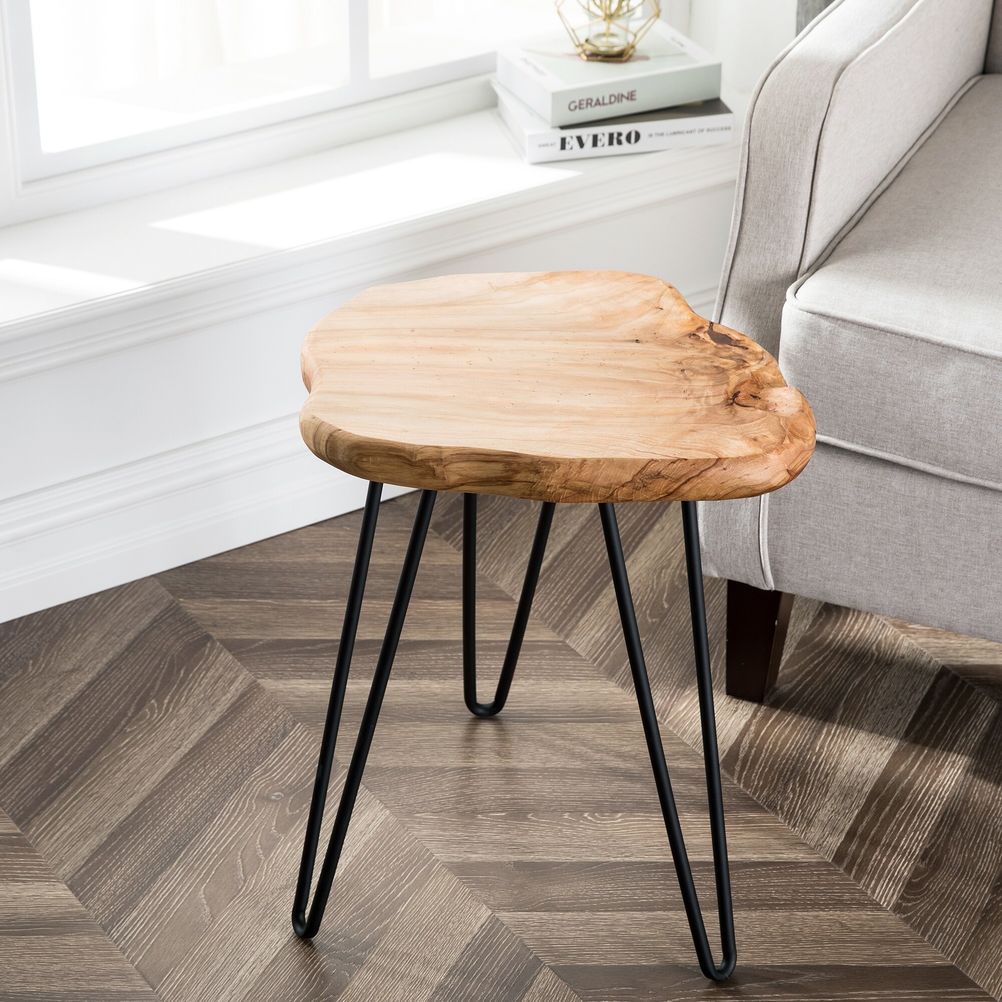 Greenage Cedar Roots 3 Leg Stool Table