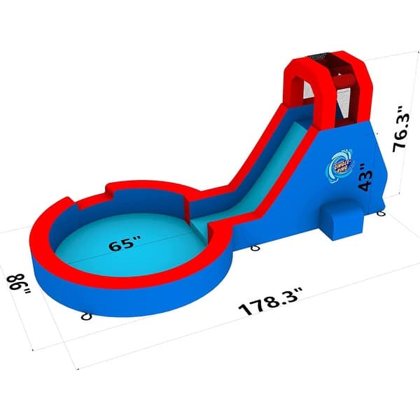 Sunny & Fun Inflatable Single Ring Water Slide Park - Bed Bath & Beyond ...