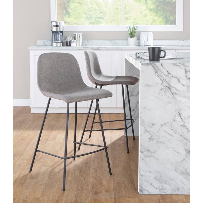 Silver Orchid Riona Counter Height Bar Stool - Set of 2