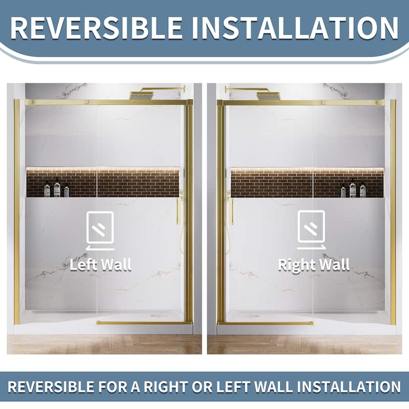 Modland 56-60''x 74'' Sliding Shower Door - 56''-60''x 74''