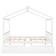 preview thumbnail 10 of 10, Full Size House Platform Bed with Roof and 2 Storage Drawers, White