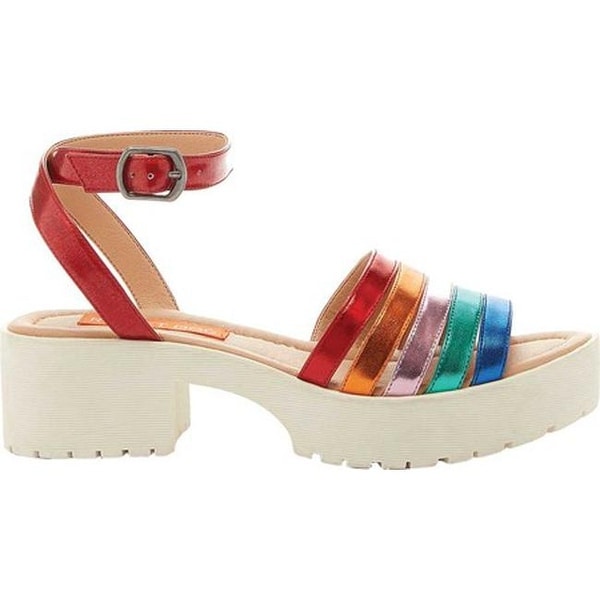 rocket dog rainbow platform sandals