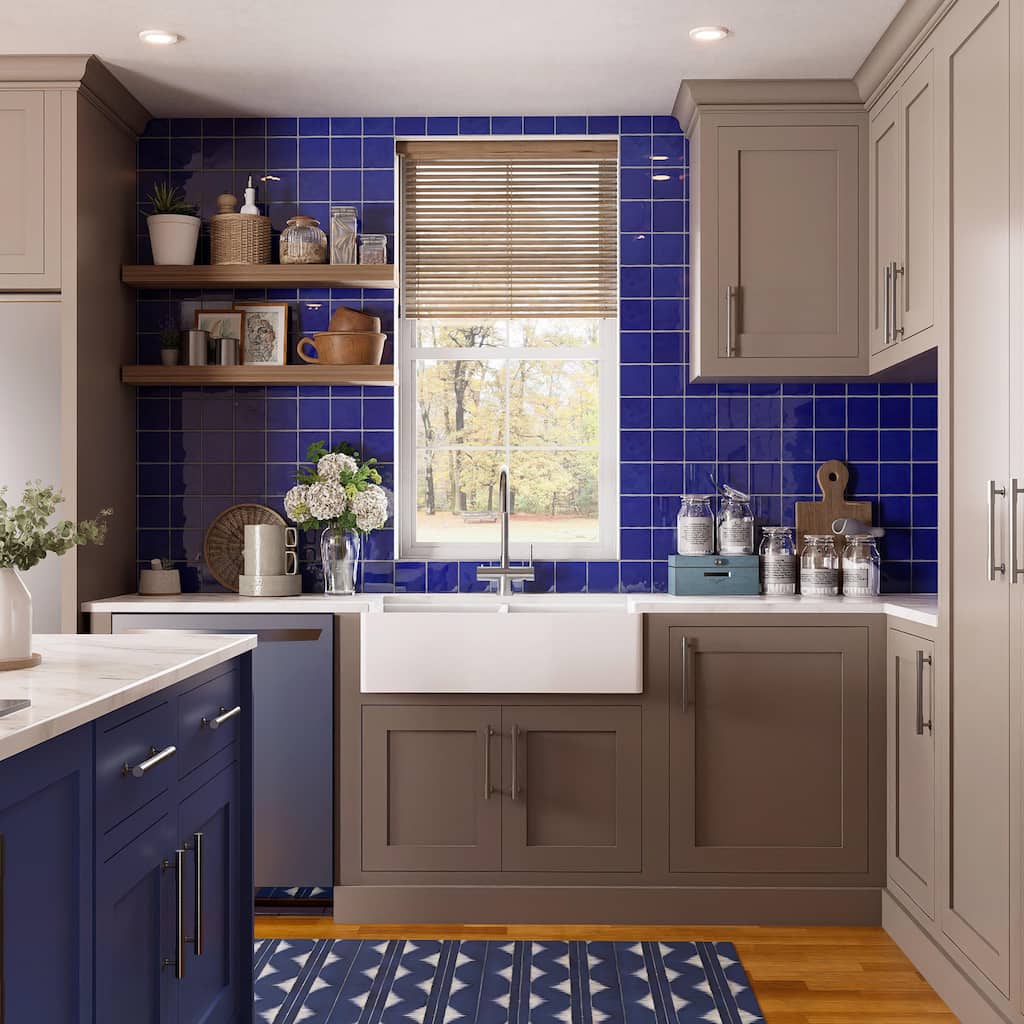 Merola Tile Viva Azul 4" x 4" Ceramic Wall Tile