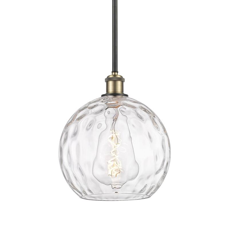 Innovations Lighting 516-1S-13-10 Athens Pendant Athens 10" Wide - Black Antique Brass / Clear Water Glass
