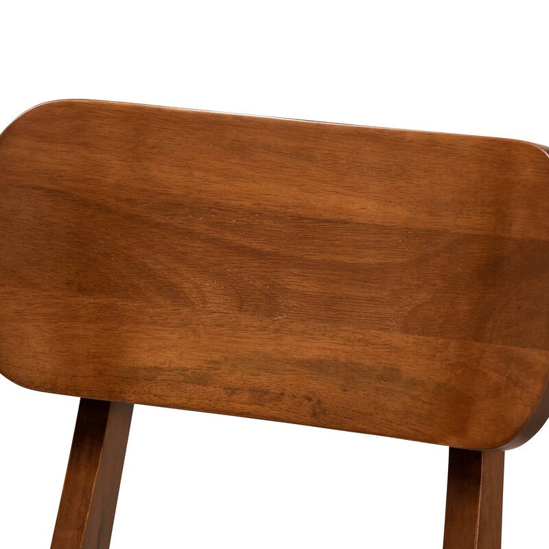 Euclid Mid-Century Modern 2-Piece Dining Chair Set