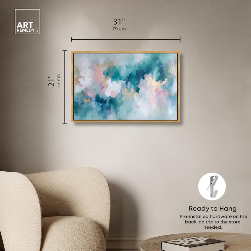 Emerald Sky Canvas by Art Remedy