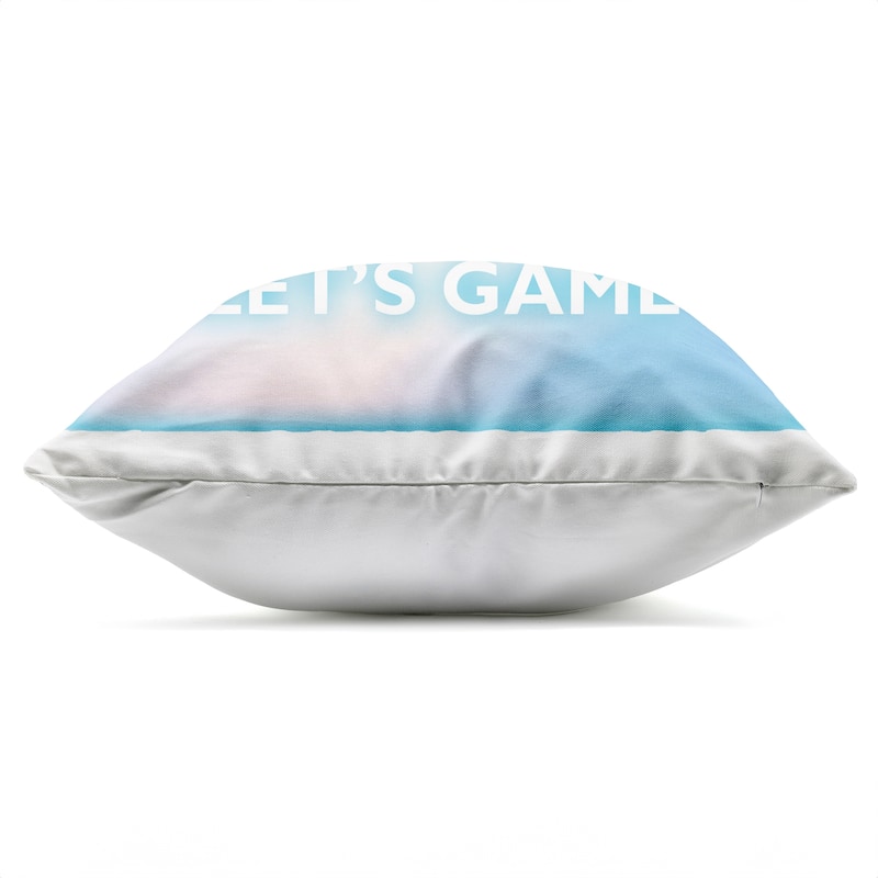 Stupell Pastel Let's Game Power Symbol Printed Outdoor Throw Pillow Design by Masey St. Studios