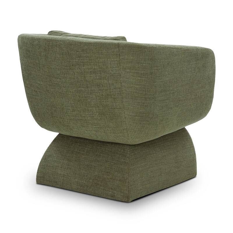 Zeno Chenille Velvet Fabric Lounge Chair