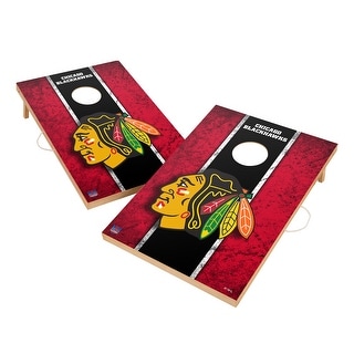Vintage Chicago Blackhawks NHL Regulation 2x4 Cornhole Set