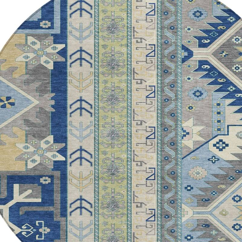 HomeRoots Aztec Transitional Rectangle Outdoor Rug