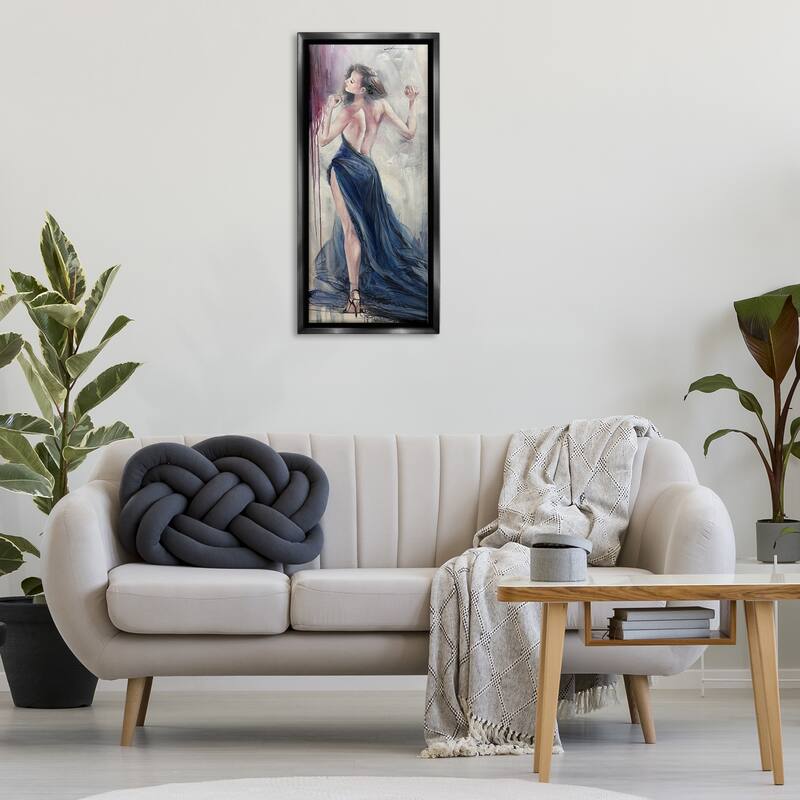 Stupell Trendy Elegance Visage Framed Floater Canvas Wall Art Design By Lucille Lee