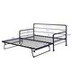 preview thumbnail 4 of 22, Industrial Style Twin Size Daybed with Adjustable Pop Up Trundle and Heavy-Duty Steel Metal Bedframe