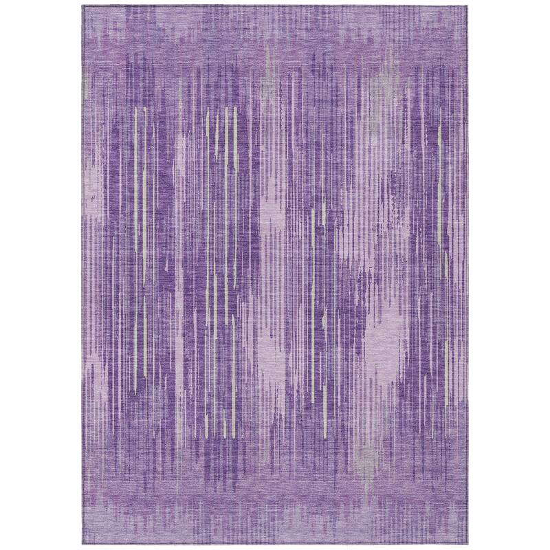 Machine Washable Indoor/ Outdoor Chantille Ombre Abstract Rug