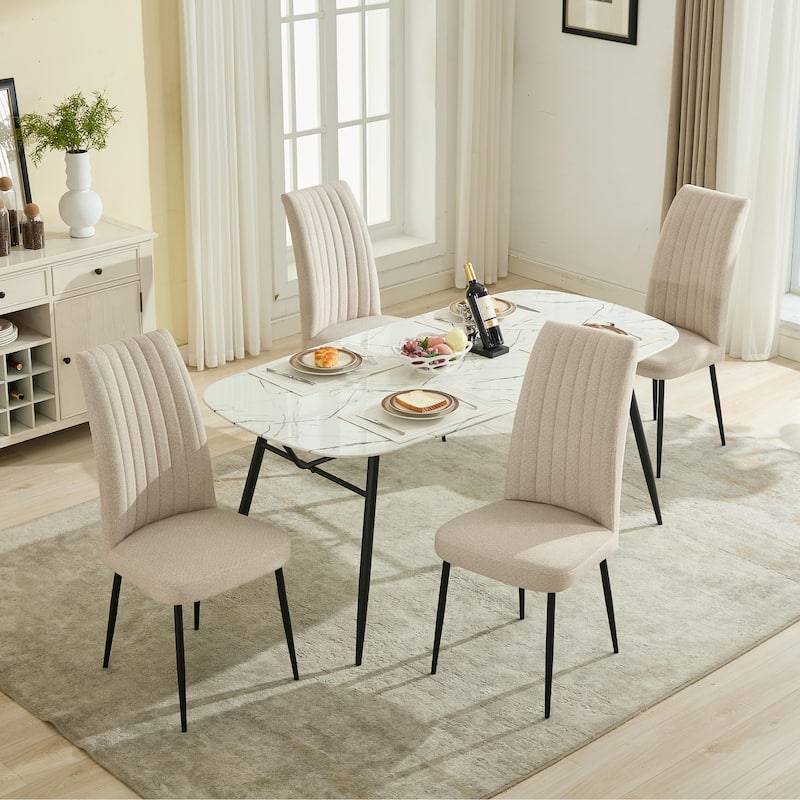 Dining Chair For Bedroom, Dining Room ,Design Is Simple, The Cushion Is Comfortable