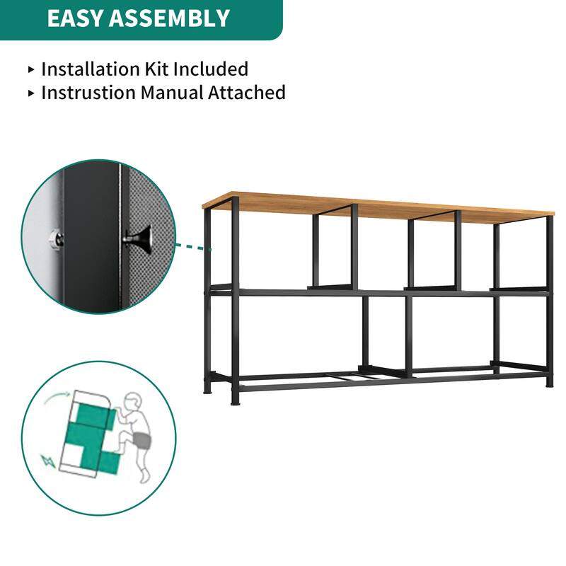 Modern Wide Dresser Storage Tower with 5 Drawers