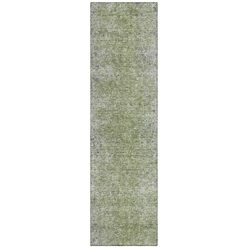 Machine Washable Indoor/ Outdoor Chantille Solid Contemporary Rug