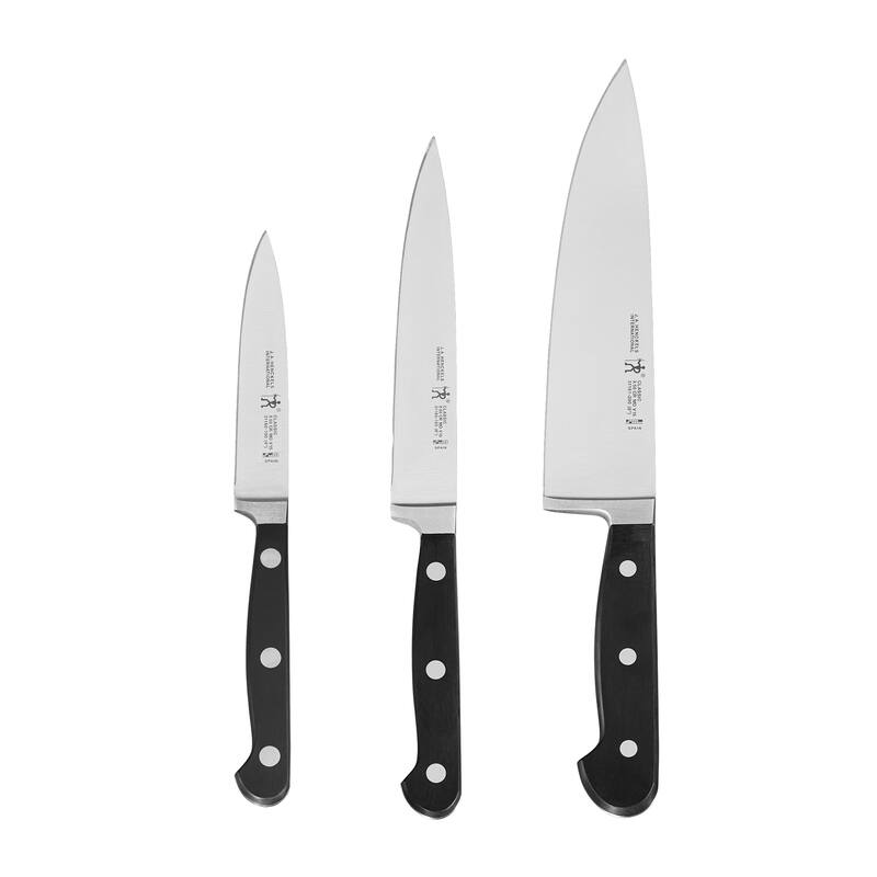 Henckels CLASSIC 3-pc Starter Knife Set - Black/Stainless Steel - Black/Stainless Steel - 3 Piece - 3-pc