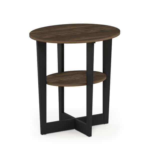 Shop Furinno Jaya Oval End Table On Sale Overstock 31677497