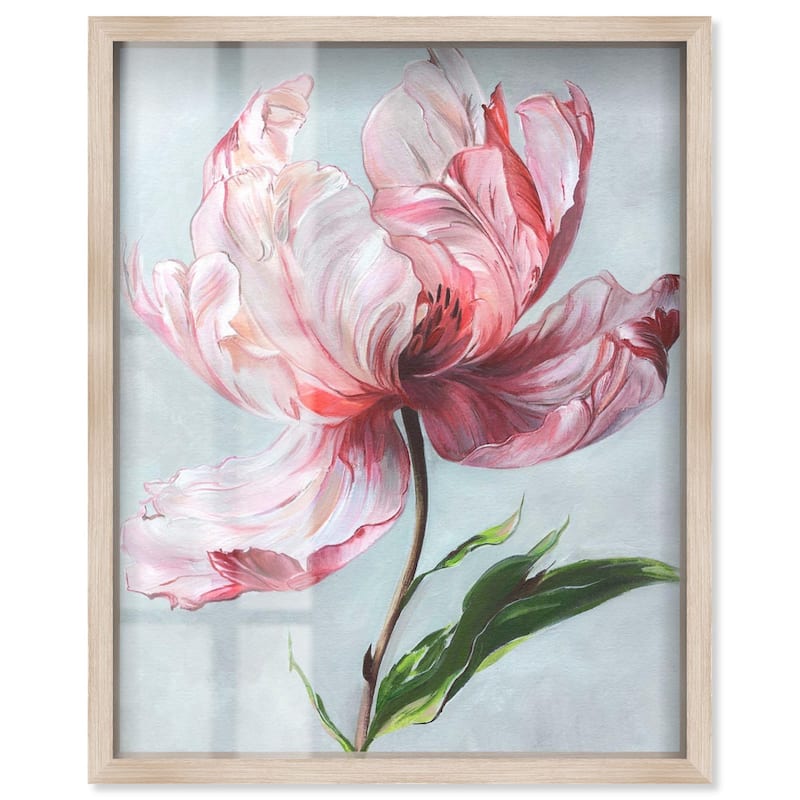 Magical Flower II Shadowbox by Art Remedy - 24" x 30" - Natural
