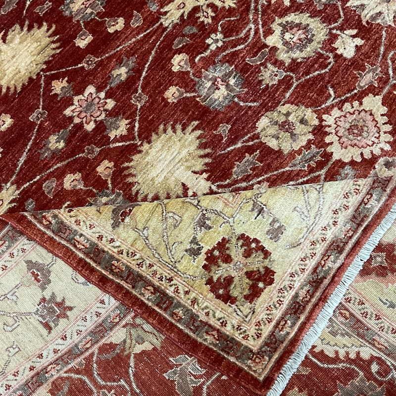 HERAT ORIENTAL Handmade Oushak Wool Rug - 6'9" x 8'8"