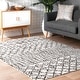 preview thumbnail 2 of 24, Nuloom Contemporary Modern Mayen Geo Trellis Area Rug