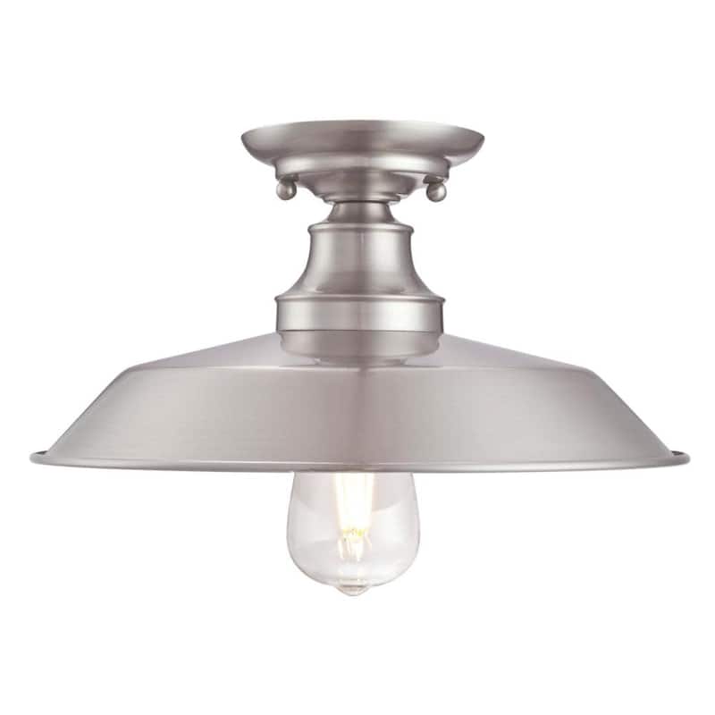 Roseto Red Deer Single Light 12" Wide Semi-Flush Ceiling Fixture
