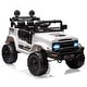 preview thumbnail 1 of 5, Ride on Truck Car w/Remote Control 3 Speeds White