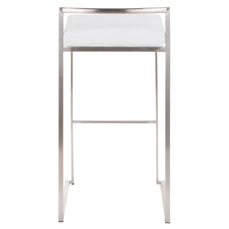 Silver Orchid Forrest Stainless Steel Stackable Fully Welded Bar Stool (Set of 3)