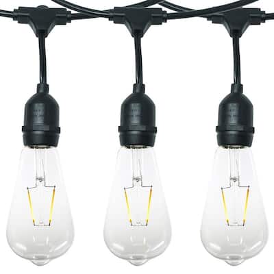 120V Dimmable Outdoor LED Patio String Light w/ Giant Edison Bulb