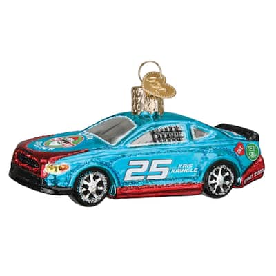 Racing Sports Car Old World Christmas Holiday Ornament Glass - Multi
