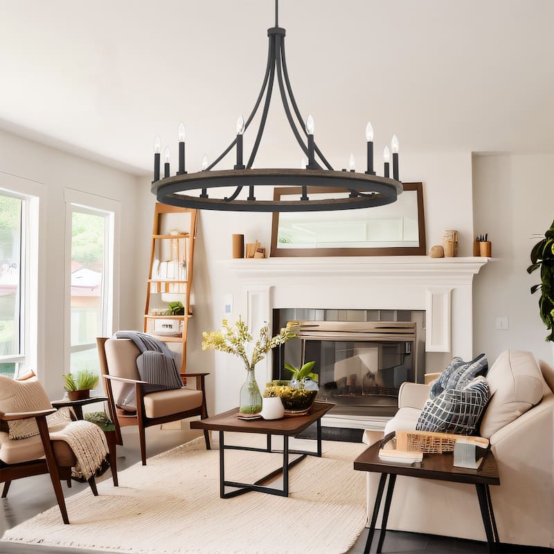 Acroma 12-light 40In Modern Farmhouse Large Empire Chandelier