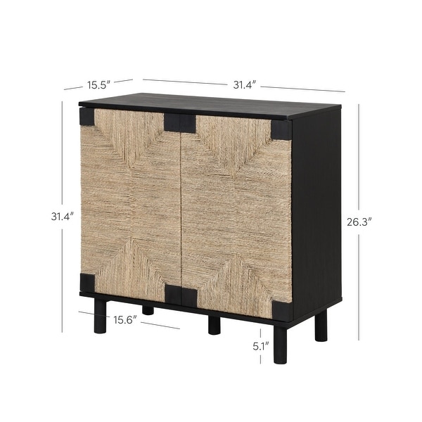 Nathan James Credenza da buffet moderna con accenti in legno, per corridoio, ingresso, sala da pranzo e soggiorno, 1 armadietto, color marrone chiaro spazzolato