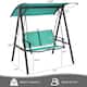 Gymax 2-Person Outdoor Patio Porch Swing Chair w/ Adjustable Canopy