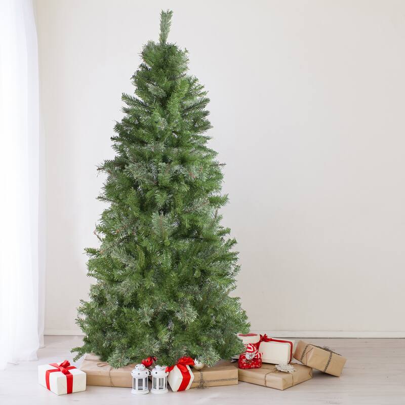 Medium Mixed Cashmere Pine Artificial Christmas Tree - 7.5' - Unlit - 7.5 Foot